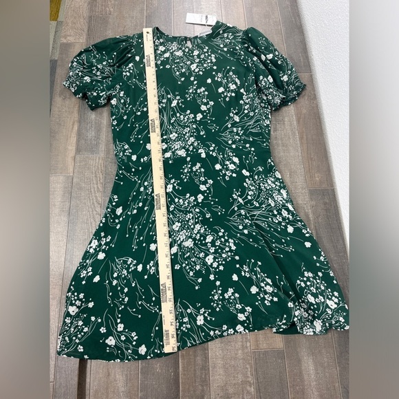 NEW Reformation Irma Green Floral Minidress - Picture 9 of 13
